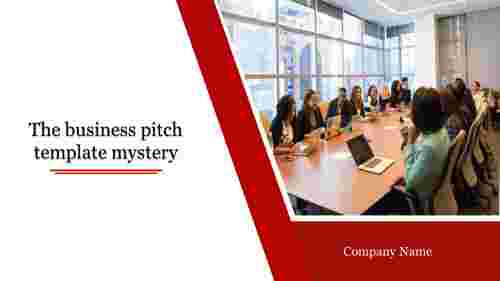 business pitch template-The business pitch template mystery-Red